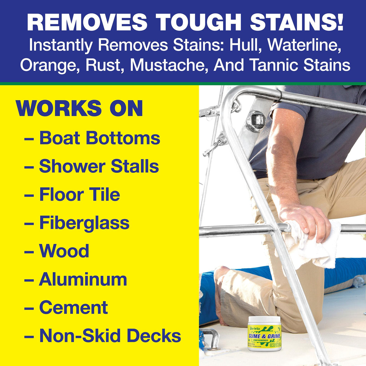 STAR BRITE 094816 Star Brite 094816 SLIME & GRIME STAIN REMOVER 16 OZ.