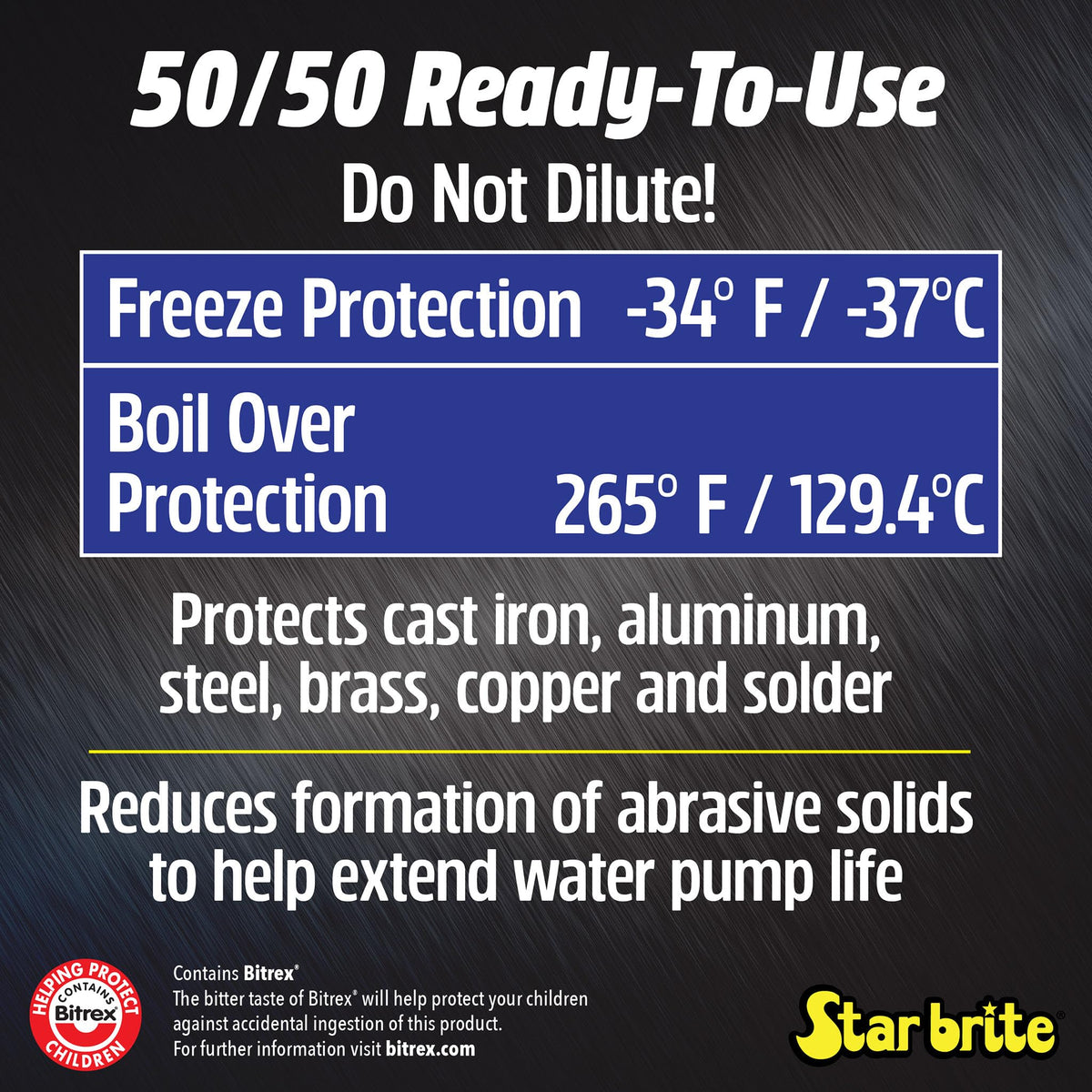 STAR BRITE 030800 STAR BRITE Extended Life Coolant Premium - 50/50 Pre-Mixed - Ready to Use