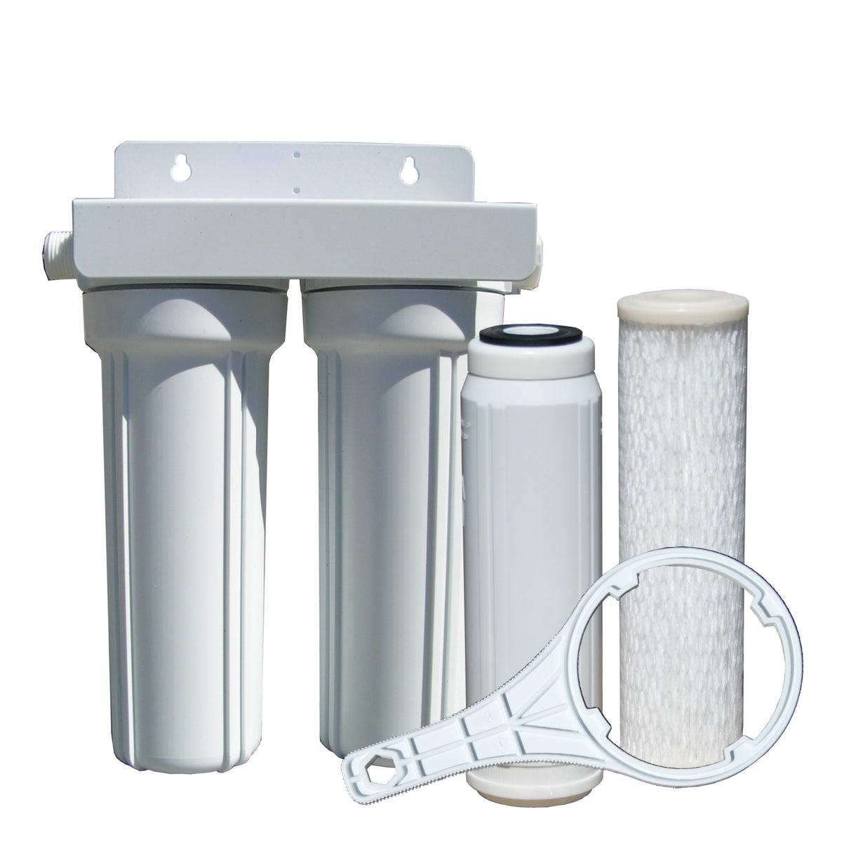 FLOW/PURWATT POE12DSA1KDF FLOW/PURWATT Watts 520022 RV/Boat Duo Exterior Water Filter with Garden Hose Fittings