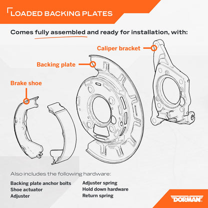 Dorman 926-265 Rear Driver Side Parking Brake Assembly