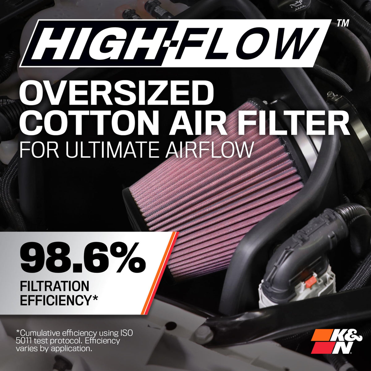 K&N FILTER 57-3023-1 K&N Cold Air Intake System: High-Flow Air Filter, Increase Performance & Towing: Compatible with 1999-2007 Chevy/GMC/Cadillac: Silverado, Suburban, Tahoe, Sierra, Yukon, Escalade, Avalanche, 57-3023-1