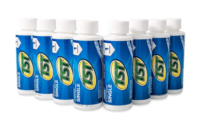 CAMCO 41501 Camco TST Blue Enzyme Toilet Treatment - Formaldehyde Free - Breaks Down Waste And Tissue - Septic Tank Safe -Treats up to 8-40 Gallon Holding Tanks - (8) 4 oz Bottles (41501)