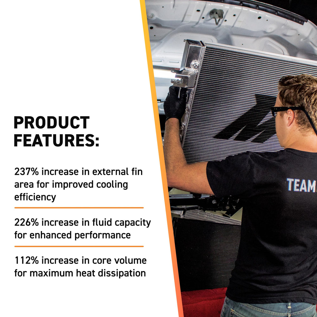 MISHIMOTO MMTC-RAM-15SL Mishimoto MMTC-RAM-15SL Transmission Cooler, Compatible with Dodge Ram Cummins 6.7L, 2015-2018