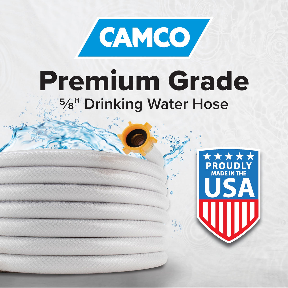 CAMCO 22783 Camco TastePURE 25-Ft RV Drinking Water Hose - Made in the USA