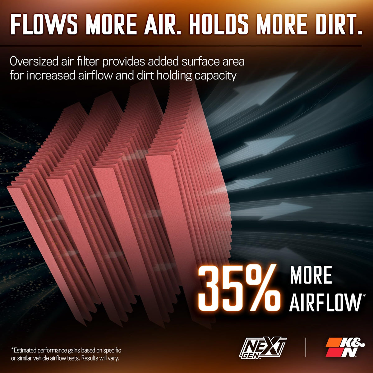 K&N FILTER 50-2593 K&N NextGen Cold Air Intake System: High-Flow Cotton Filter: Compatible with 2020-2022 Ford: F250, F350, 50-2593