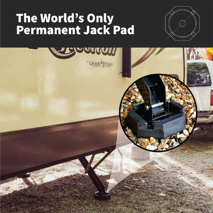 SNAPPAD XTRS5SP4 SnapPad Xtra RV Leveling Pads - Permanent Jack Stabilizers for RVs - 5" Square Leveling Jack Pads for LCI Leveling System - Heavy Duty Replacement for Blocks - Made in The USA (Square 5 4-Pack)