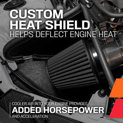 K&N FILTER 30-2605 K&N Cold Air Intake System: High-Flow Air-Filter, Increase Performance & Horsepower: Compatible with 2018-2023 FORD Mustang GT, 30-2605