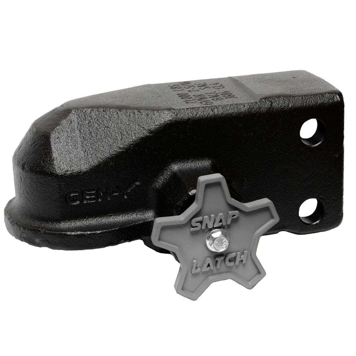 GEN-Y HITCH GH-24001 GEN-Y Hitch Channel Mount Trailer Coupler with SnapLatch for 2 5/16" Ball, 21,000 lbs Towing Capacity, 2,100 lbs Tongue Weight, Made in USA, Black