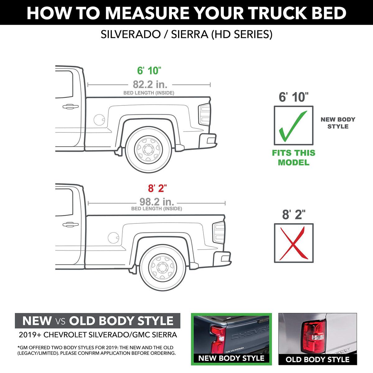 Retrax 80484 RealTruck Retrax RetraxPRO MX Retractable Truck Bed Tonneau Cover – 80484 – Fits 2020 - 2026 Chevy/GMC Silverado/Sierra 2500/3500HD (does not fit w/ factory side storage boxes) 6' 10" Bed (82.2")