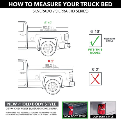 Retrax 80484 RealTruck Retrax RetraxPRO MX Retractable Truck Bed Tonneau Cover – 80484 – Fits 2020 - 2026 Chevy/GMC Silverado/Sierra 2500/3500HD (does not fit w/ factory side storage boxes) 6' 10" Bed (82.2")