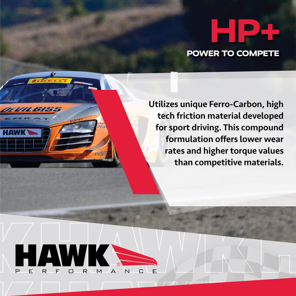 Hawk HB616N.607 Performance HP Plus Crossover Street/Motorsport