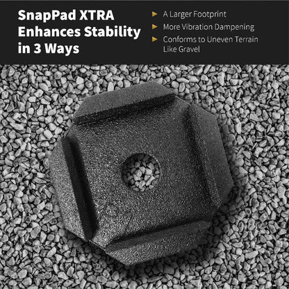 SNAPPAD XTRSQSP4 SnapPad Xtra RV Leveling Pads - Permanent Jack Stabilizers for RVs - 6" Square Leveling Jack Pads for LCI Leveling System - Heavy Duty Replacement for Blocks - Made in The USA (Square 6 4-Pack)