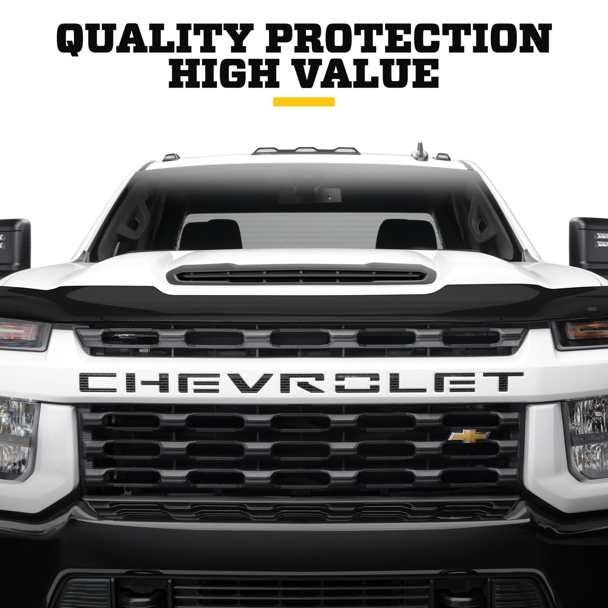 Husky Liners 2810917 Husky Liners Hood Protector – Fits 2010-2014 Subaru Outback, High Profile/Bug Shield - 1 pc., Smoke – 2810917