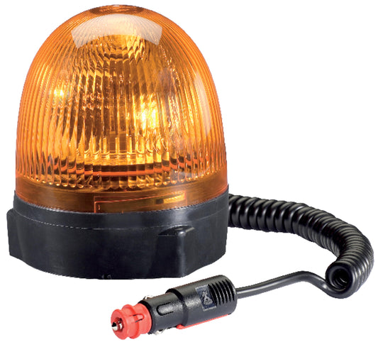 HELLA 009506001 Hella 009506001 KL Rotacompact Flex Mount Beacon Warning Light, Rotating Patterns, 12V, Amber