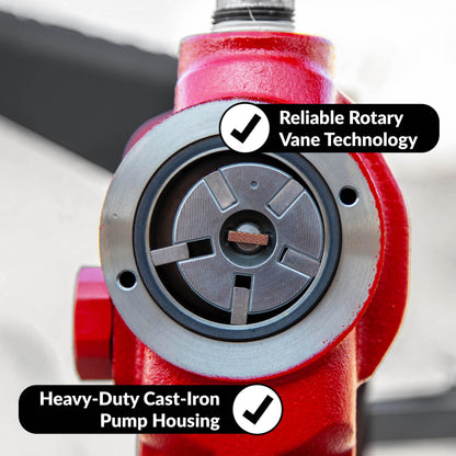 FILL RITE FR1210H Fill-Rite FR1210H 12V 15 GPM Fuel Transfer Pump with Discharge Hose & Manual Nozzle | Gasoline, Diesel, Kerosene, Ethanol & Methanol Blends & Biodiesel
