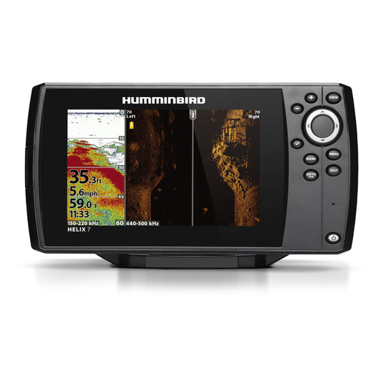 HUMMINBIRD 411920-1 Humminbird Helix 7 G4 GPS Fish Finder with Transducer, Dual Spectrum Chirp Sonar & Side Imaging