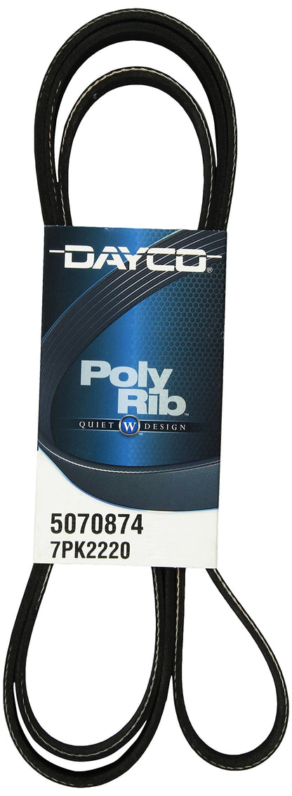 Dayco 5070874 Serpentine Belt , Black