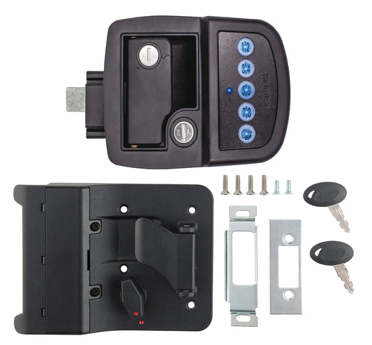 AP PRODUCTS 013-5091 Bauer AP Products 013-5091 Keyed-A-Like Bluetooth Electric Towable Lock - RH,Black