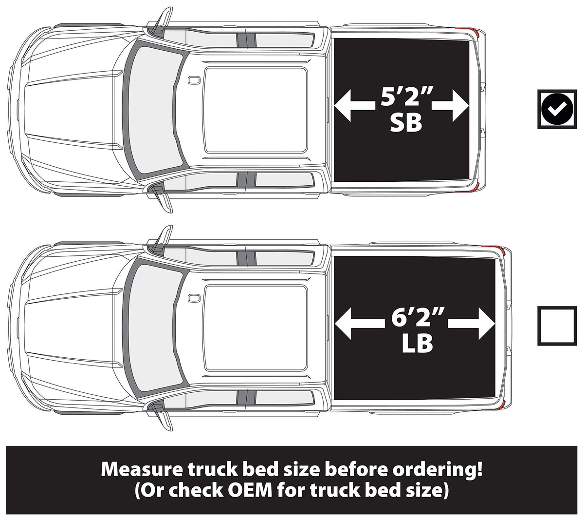 LEER 630105 LEER Latitude | Fits 2015-2025 GM Chevy Colorado/GMC Canyon with 5.2 FT Bed | Easy Install, Soft Tri-Fold Truck Bed Tonneau Cover