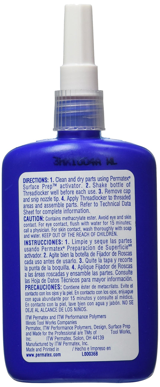 PERMATEX 27740 Permatex 27740 Large Diameter Threadlocker Red, 36 ml