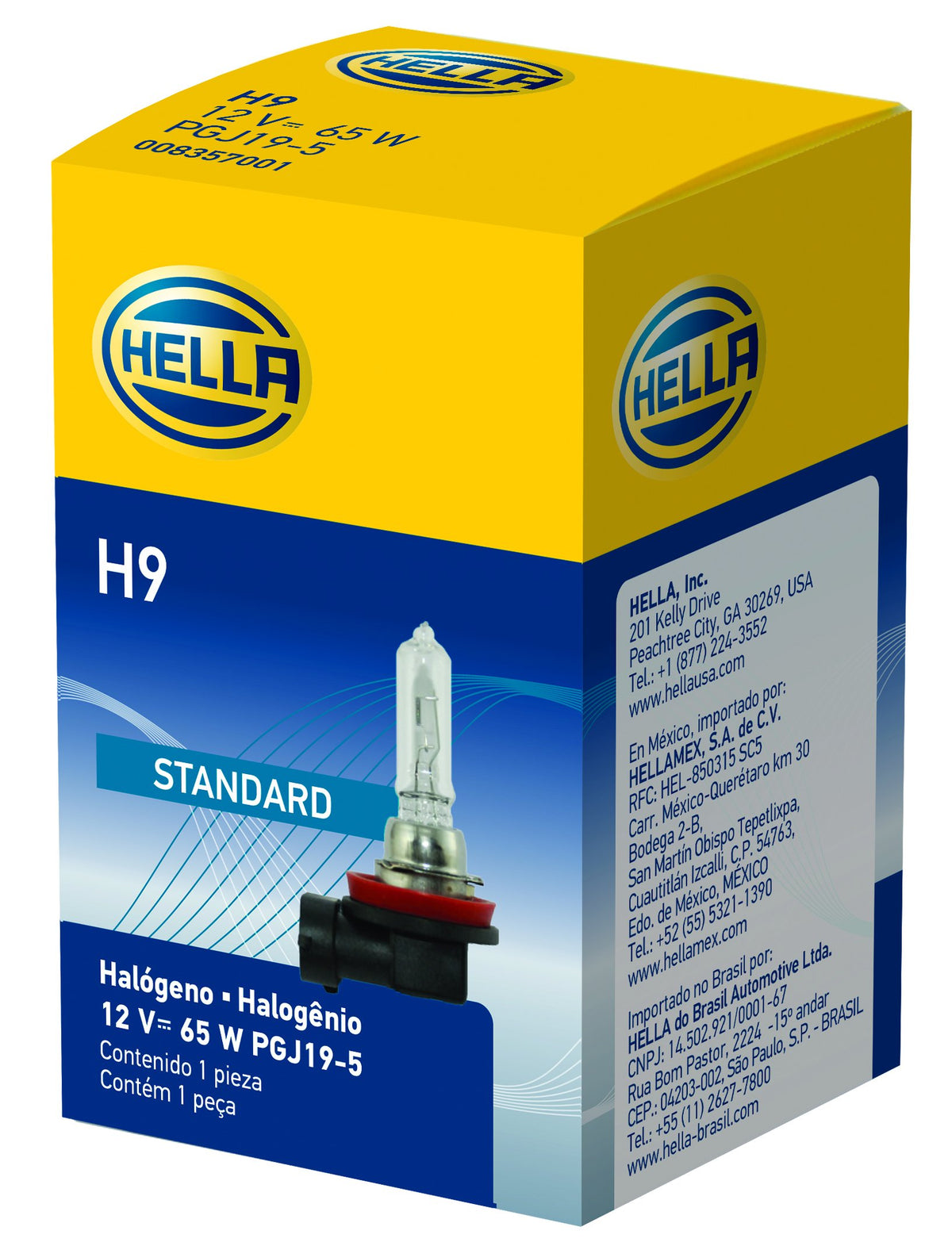 Hella 211730791 BULB H9 24V 80W PGJ19-5 T4 8GH
