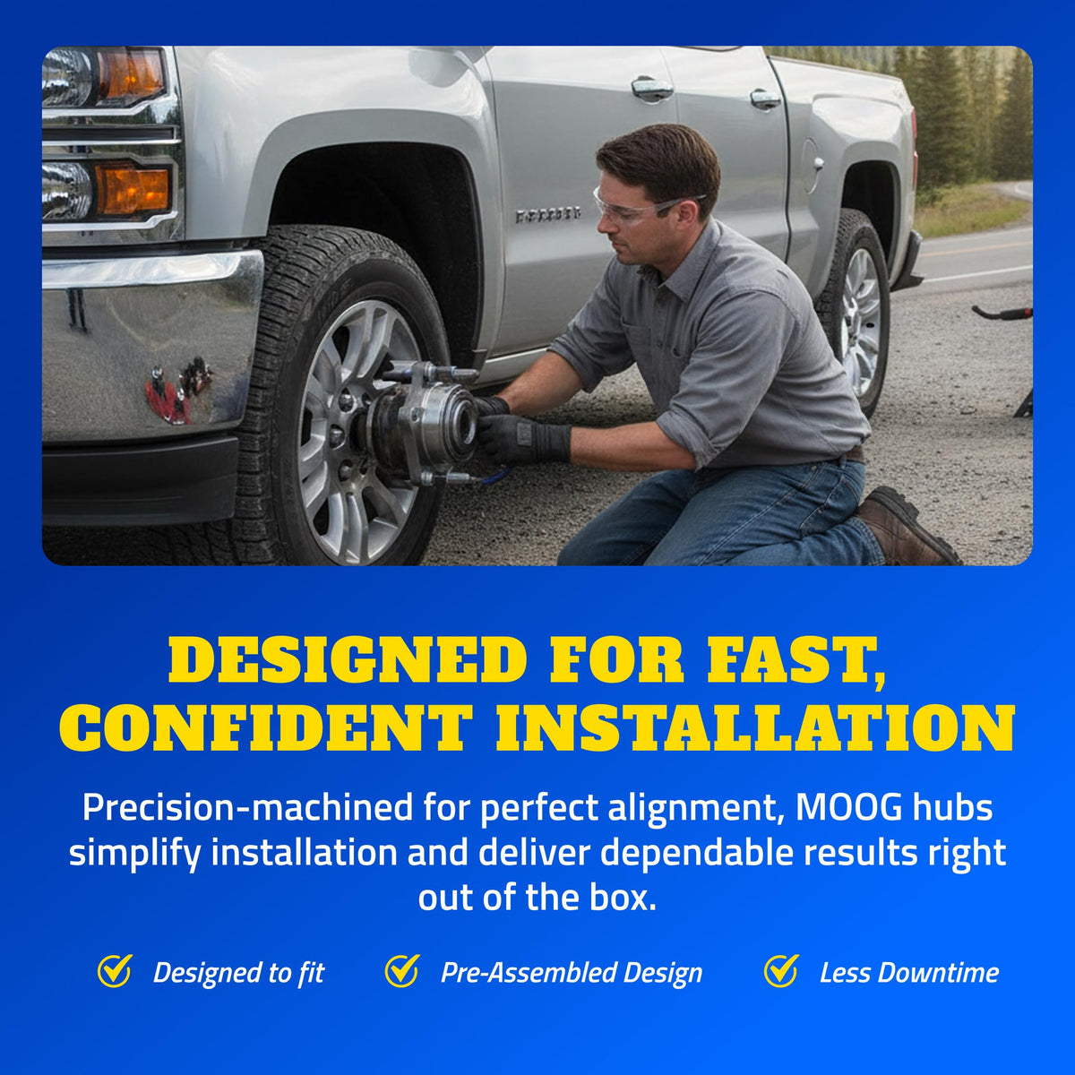 MOOG 515113 Wheel Bearing and Hub Assembly for Dodge Ram 1500