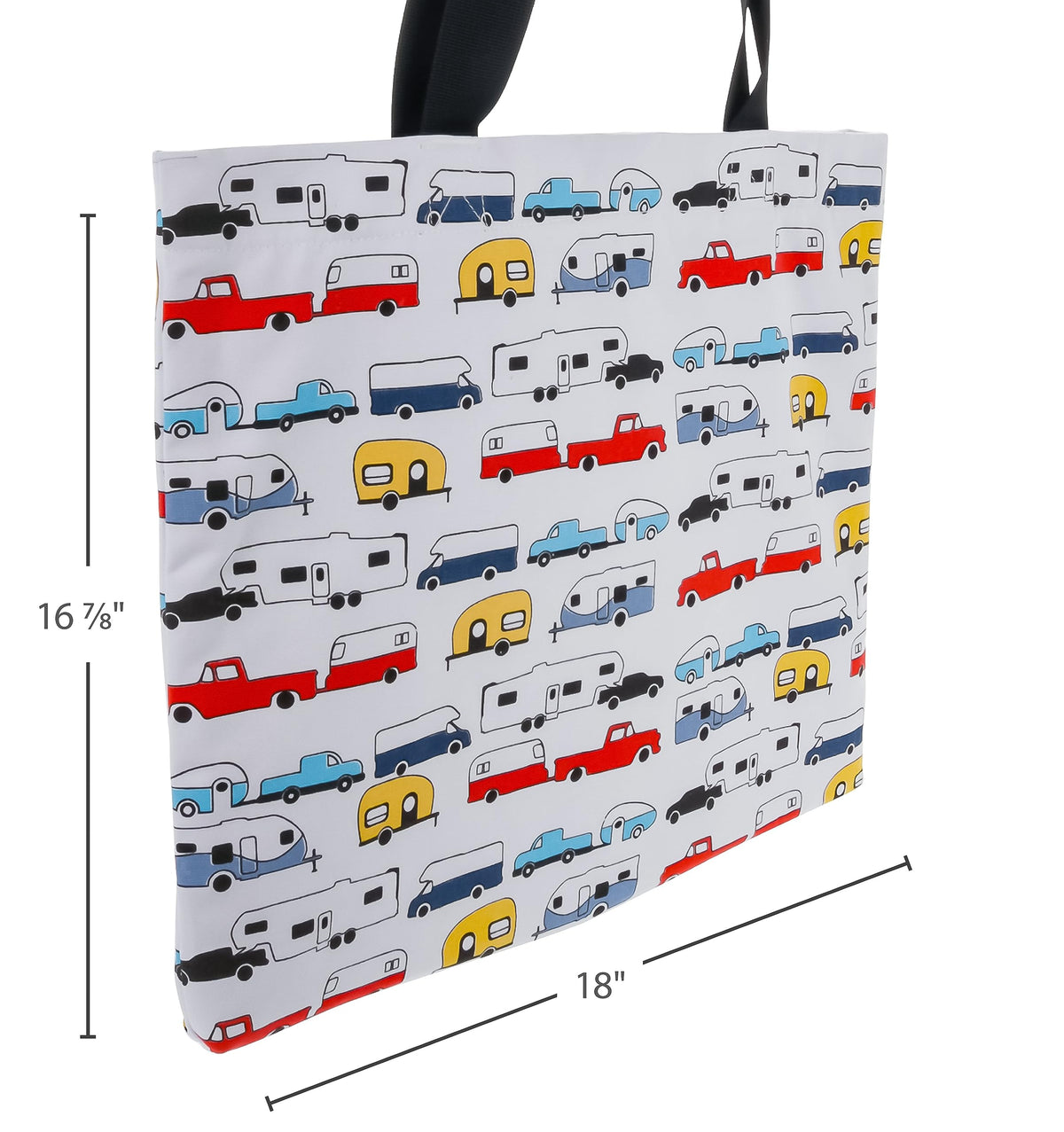 CAMCO 53203 Camco Life is Better at The Campsite Canvas Tote Magnetic Closure