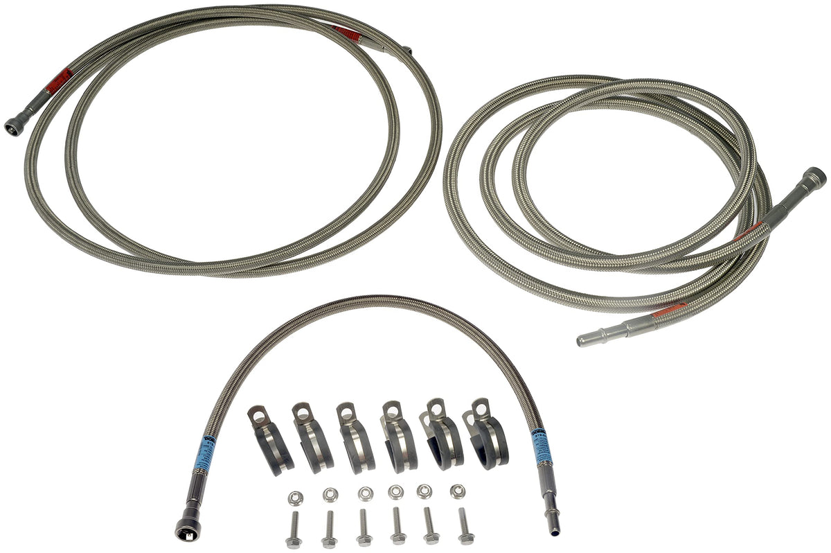 Dorman 819-845 Front Flexible Stainless Steel Braided Fuel Line