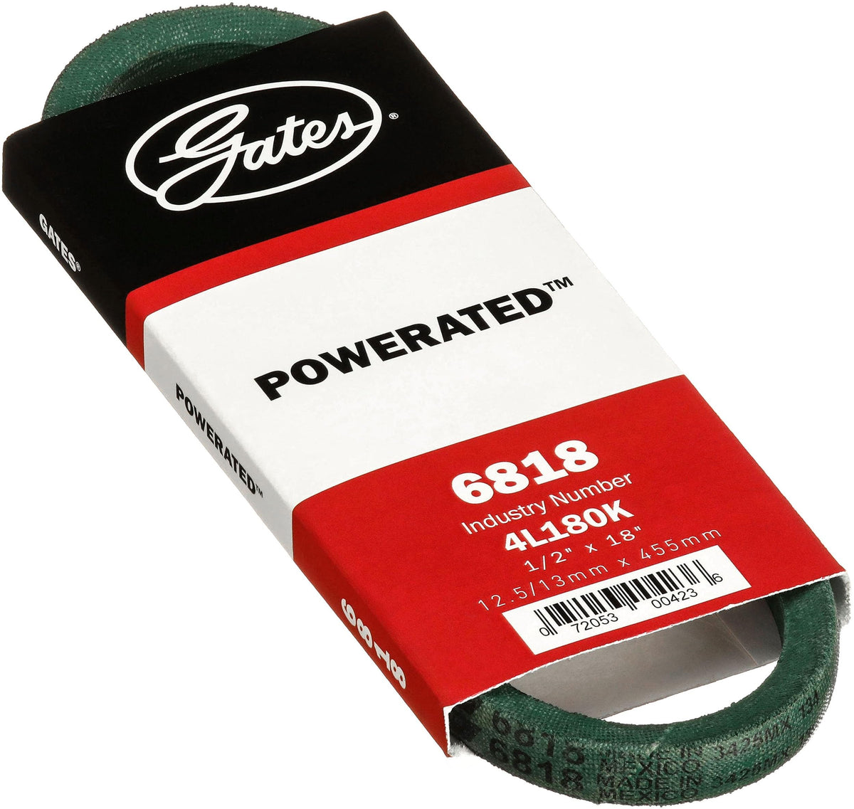 Gates 6818 Powe Rated Fhp Medium Horse Power V Belt