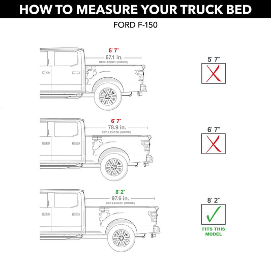 ROLL N LOCK LG133M RealTruck Roll-N-Lock M-Series Retractable Truck Bed Tonneau Cover | LG133M | Fits 2021 - 2025 Ford F-150 8' 2" Bed (97.6")