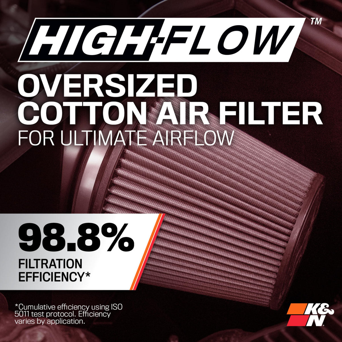 K&N 57-2575 Cold Air Intake System: High-Flow Air Filter