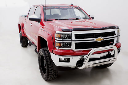 LUND 34641414 Lund 34641414 Black Steel Terrain HX Step Nerf Bars for 2015-2018 Ford F-150, 2017-2018 Super Duty F-250, F-350, F-450, F-550 with SuperCab
