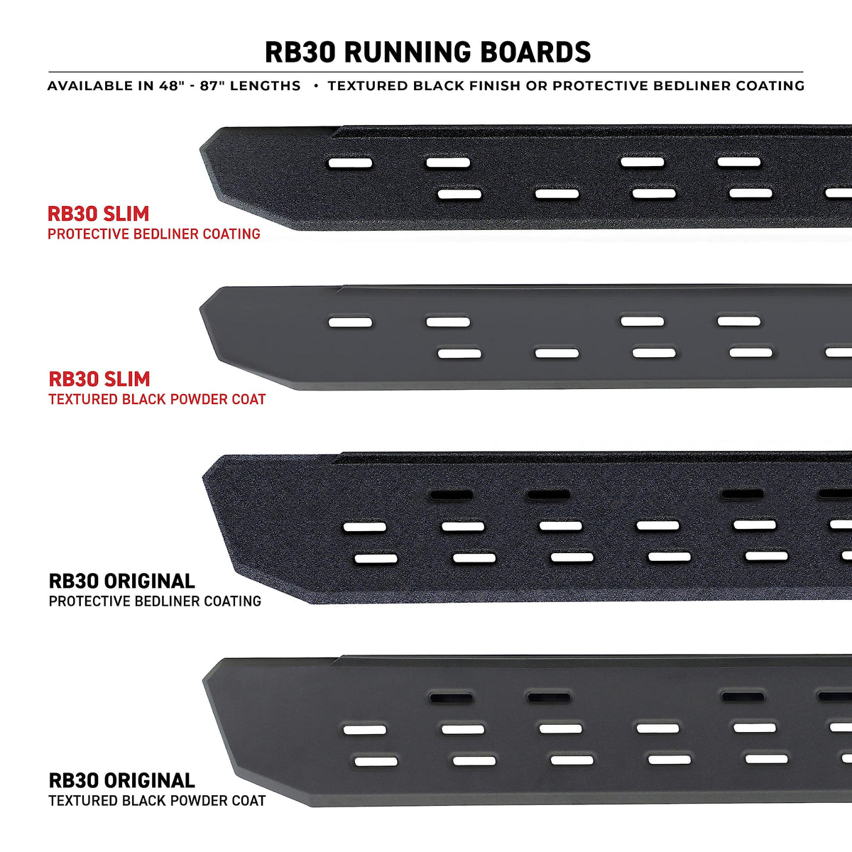 GO RHINO 6964168720PC Go Rhino RB30 Running Boards, Brackets, & 2 Pair of Drop Steps | Galvanized Steel, Textured Black | 6964168720PC | Fits 2007-2021 Toyota Tundra Crew Max Pickup