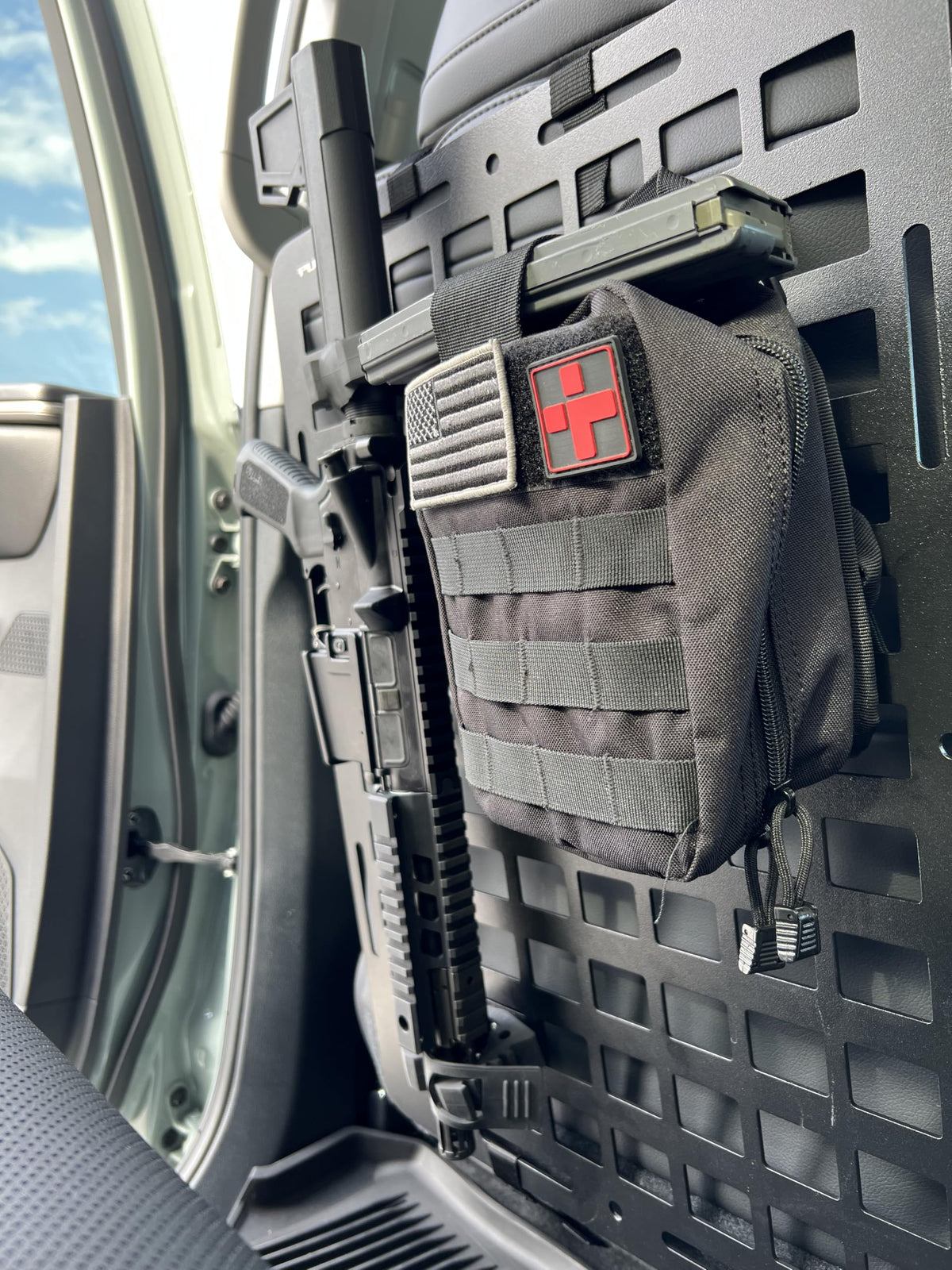 PUTCO 195955 Putco 195955 MOLLE Panel for Seat Back - Tactical Seat Back Storage Organizer - Rigid Aluminum MOLLE Panel - Universal Fits Any Vehicle