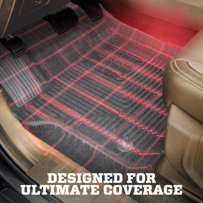 Husky Liners 54101 Husky Liners X-act Contour Floor Mats – Fits 2019-2026 Chevrolet Silverado & GMC Sierra 1500 & 2020-2026 Silverado & Sierra 2500/3500 Double & Crew CAB ONLY – Front Row, 2-pc Black - 54101