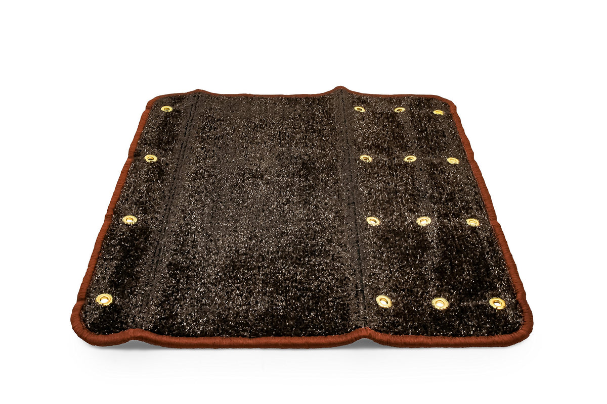 CAMCO 42944 CAMCO 42944 Premium Wrap Around RV Step Rug (Turf Material (22" x 23"))Brown