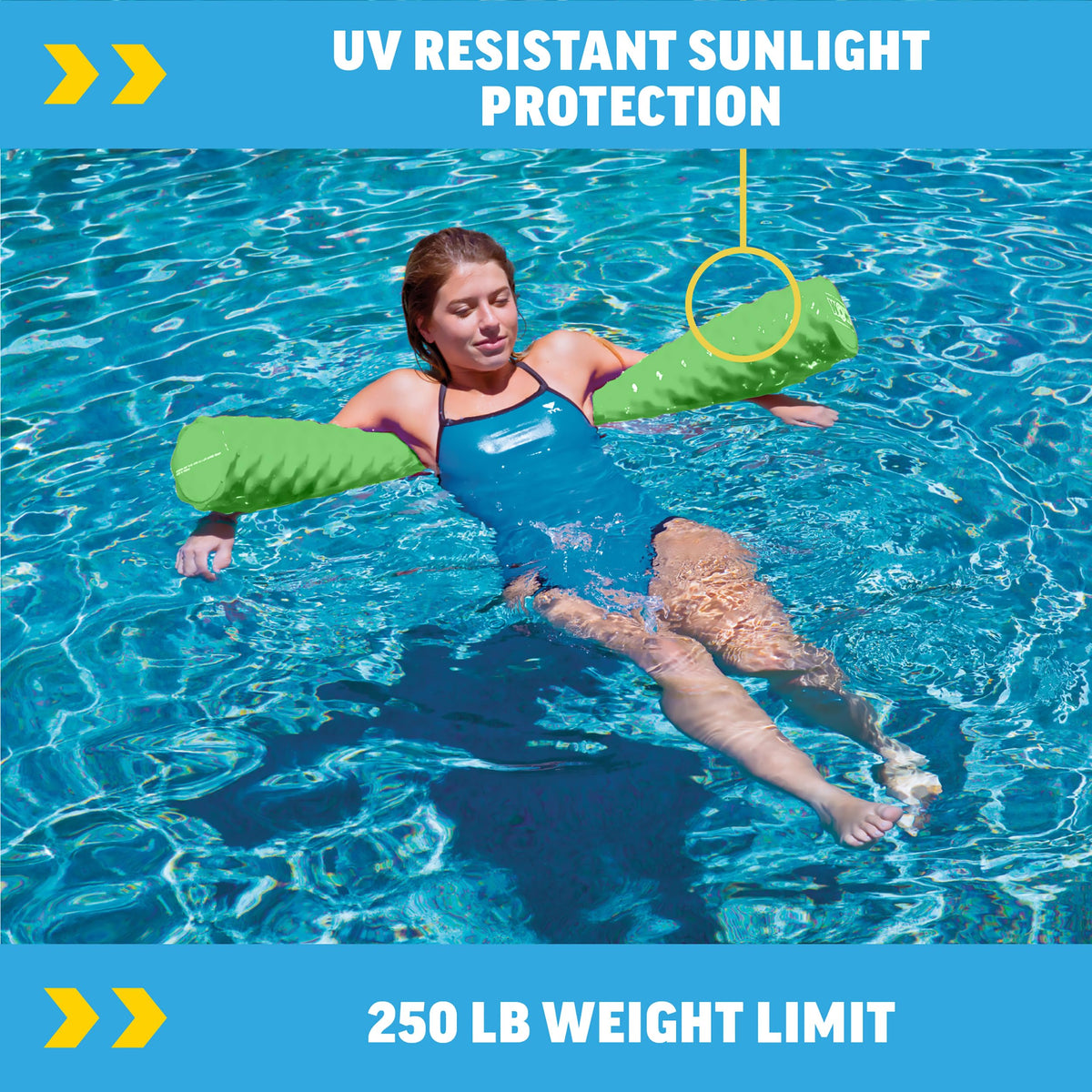 WOW SPORTS 17-2062LG WOW Sports Vinyl-Coated Foam Pool Noodle - Lime Green - 46 in