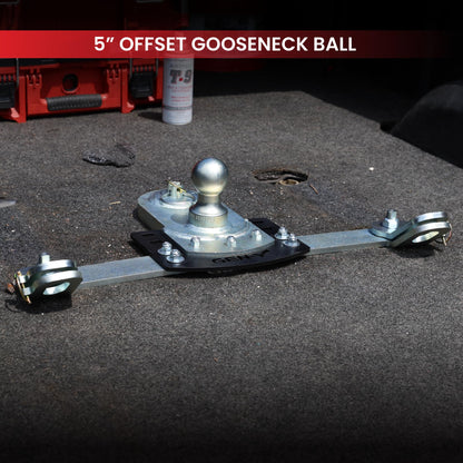 GEN-Y HITCH GH-21017 GEN-Y Hitch GoosePuck GEN II Main Assembly - 5" Offset - 25K Overall Towing - with Safety Chain Anchors Incorporated - Compatible with GM 2020 to Current Short and Long Bed Trucks