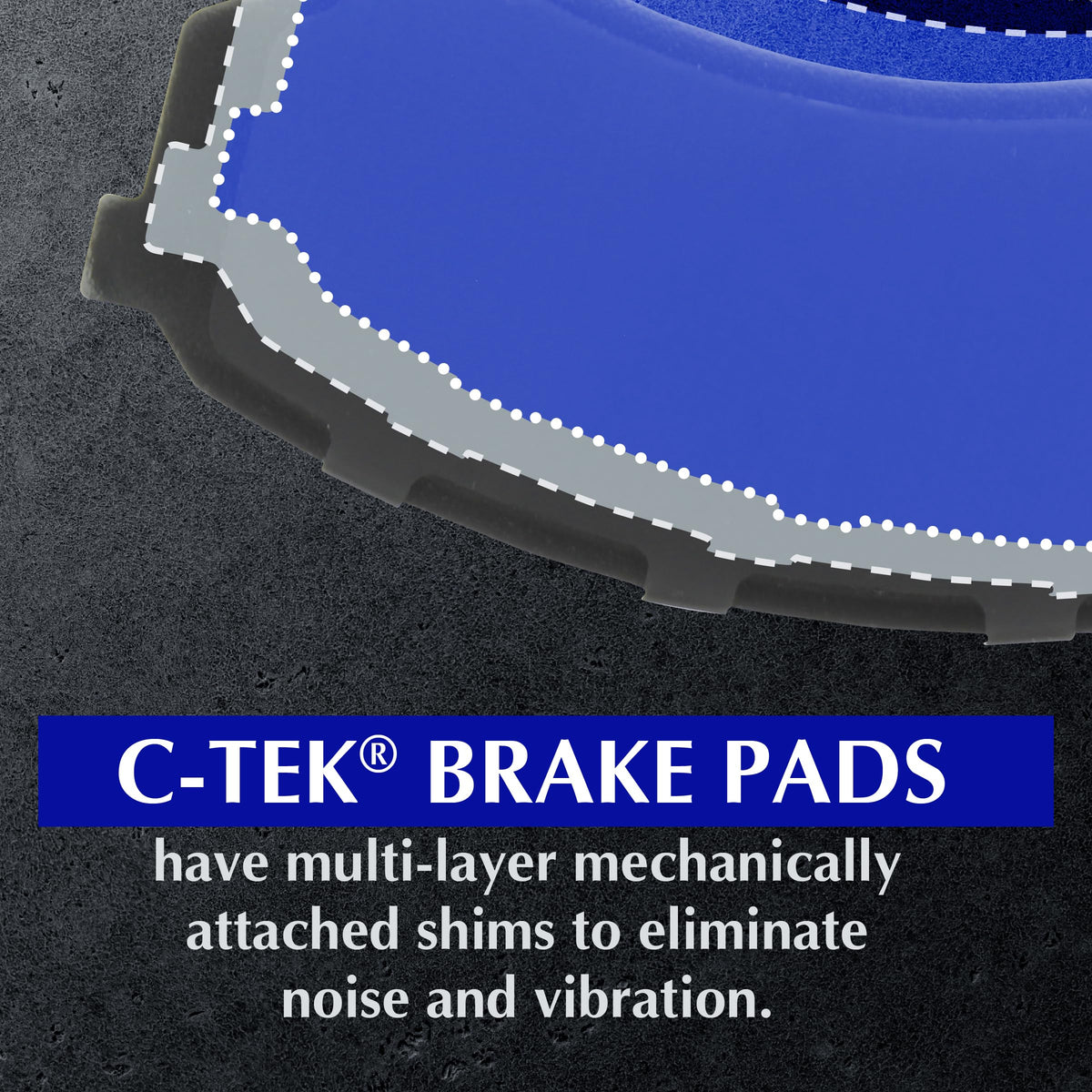 Centric Parts 103.09050 C-Tek Ceramic Replacement Rear Disc Brake Pad