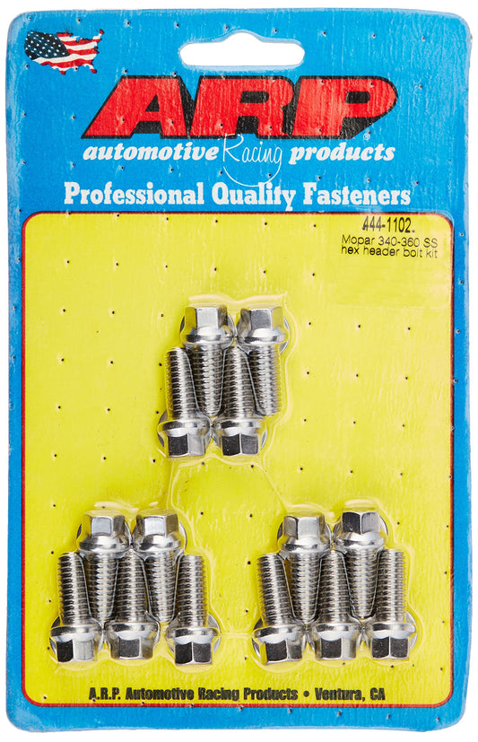 ARP 444-1102 ARP 444-1102 4441102 Stainless 300 Hex Header Bolt Kit - Pack of 14
