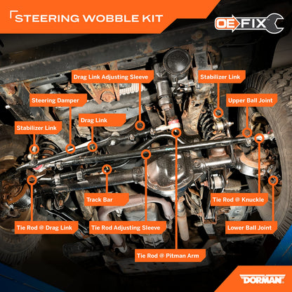 Dorman SWS96285RD Steering Wobble Repair Kit