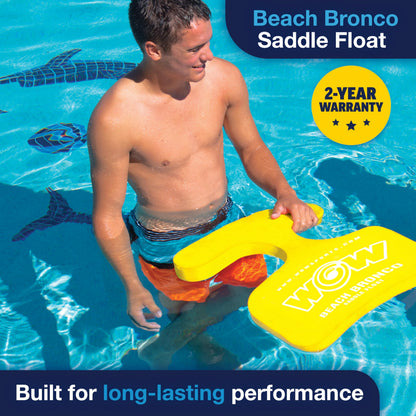 WOW SPORTS 14-2150 WOW Sports Foam Water Saddle Float - Yellow - Hands-Free Pool Seat