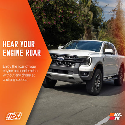 K&N FILTER 50-2630 K&N NextGen Cold Air Intake System: High-Flow Cotton Filter: Compatible with 2024-2025 FORD Ranger; 50-2630