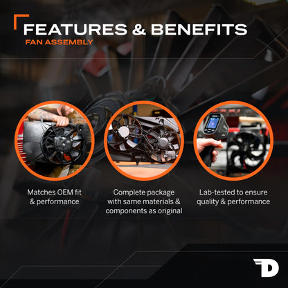 DORMAN 620-244 Dorman 620-244 A/C Condenser Fan Assembly