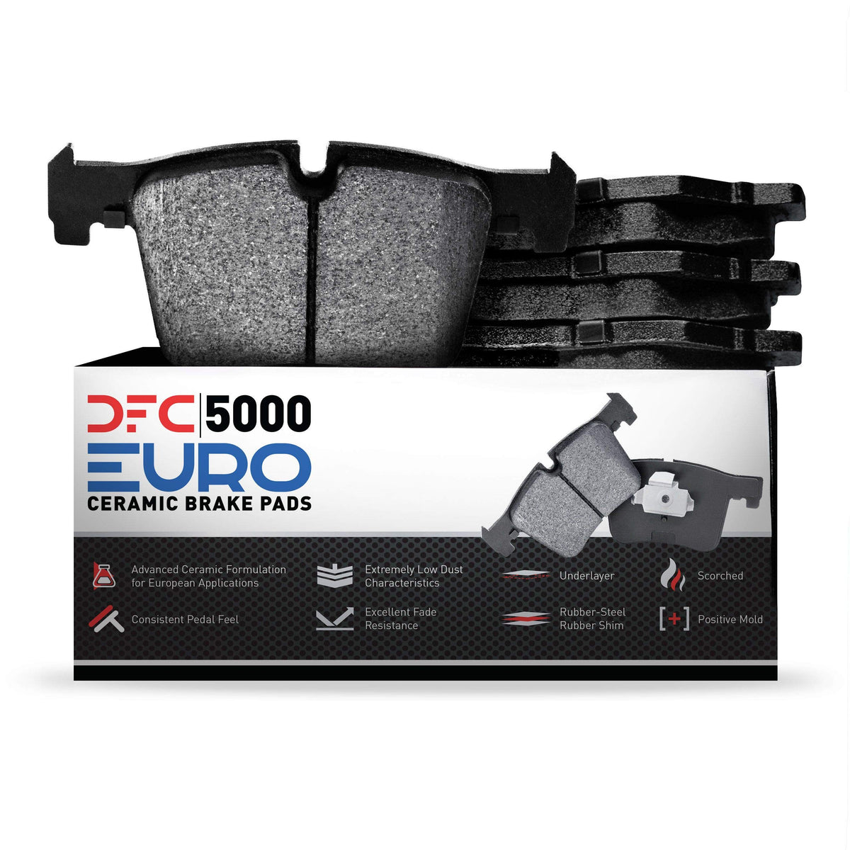 Dynamic Friction 1600-1861-00 DFC Front 5000 Euro Ceramic Brake Pads