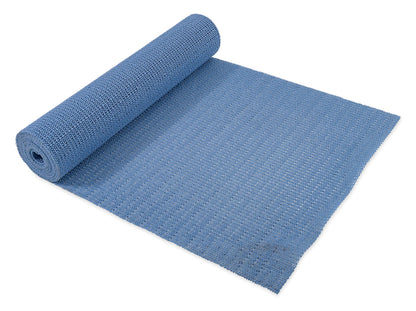 CAMCO 43278 Camco Slip Stop Liner - Prevents Sliding in RVs & Camper Kitchen Shelves and Drawers - Great for Toolboxes, Rugs, & More - Durable, Washable Material - 1' x 12' Roll - Slate Blue (43278)