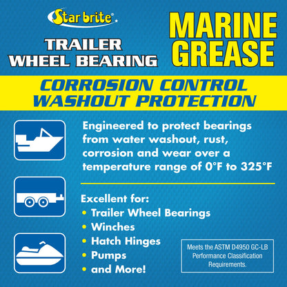 STAR BRITE 026003 Star Brite Trailer Wheel Bearing Grease, 2-Pack of 3 Oz. Cartridges