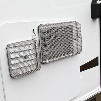 CAMCO 42145 Camco RV Water Heater Vent Screen - Protects The Water Heater Vents from Flying Insect Nests & Features Stainless Steel Mesh - for Atwood 6, Atwood 10 & Suburban 6-6" X 8.5" X 1.3" - 42145