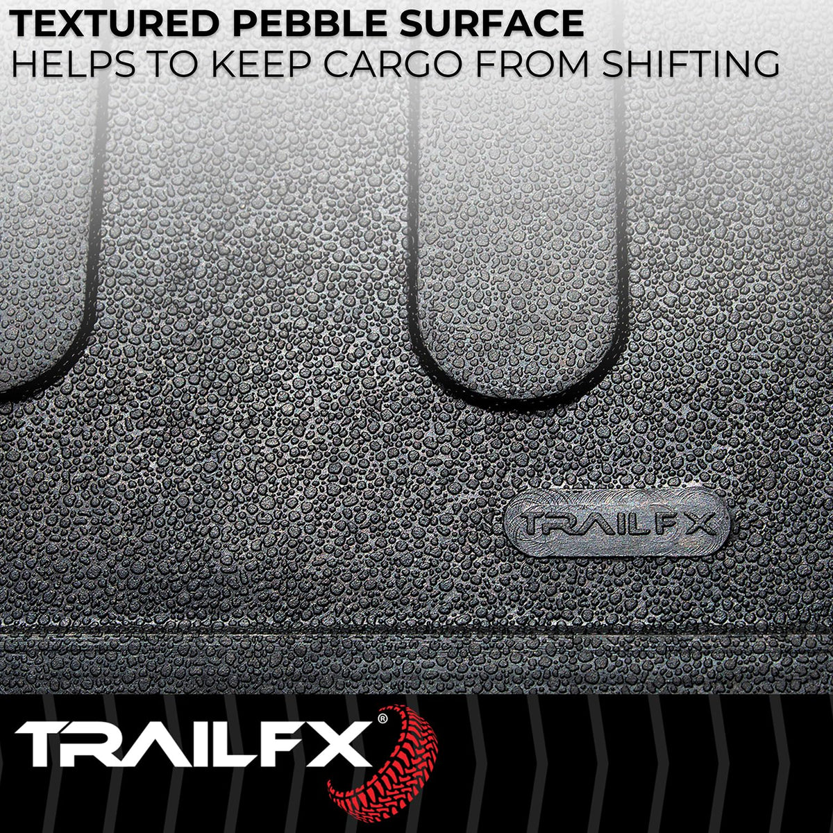 TRAILFX 642N TrailFX 642N Rubber Bed Mat Fits Chevrolet Silverado 2500 HD 6.8 Foot Bed 2020-202681 Inch x 70 Inch Drop-in Direct-Fit Textured Pebble Surface No Raised Edges Black