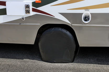 CAMCO 45247 Camco 45247 Black 27 inches - 29 inches Vinyl Wheel and Tire Protector, (Pack of 2)